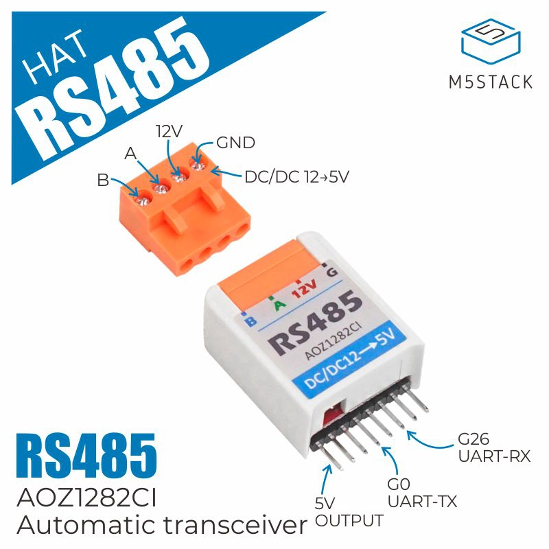 M5Stickc - M5Stack الرسمية M5StickC RS485 قبعة AOZ1282CI