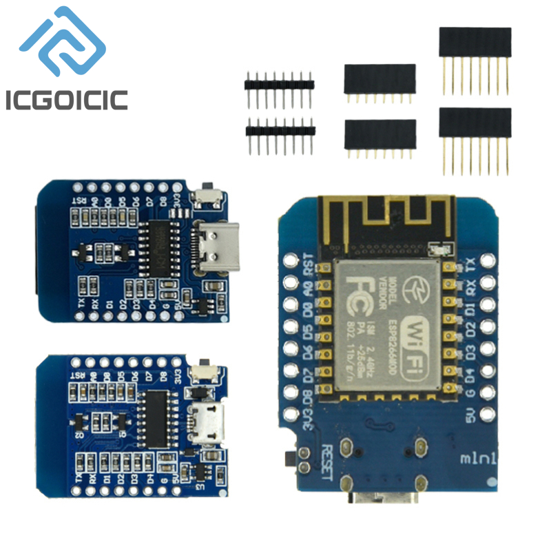 Wemos D1 Mini - D1 لوحة تطوير صغيرة NodeMcu ،