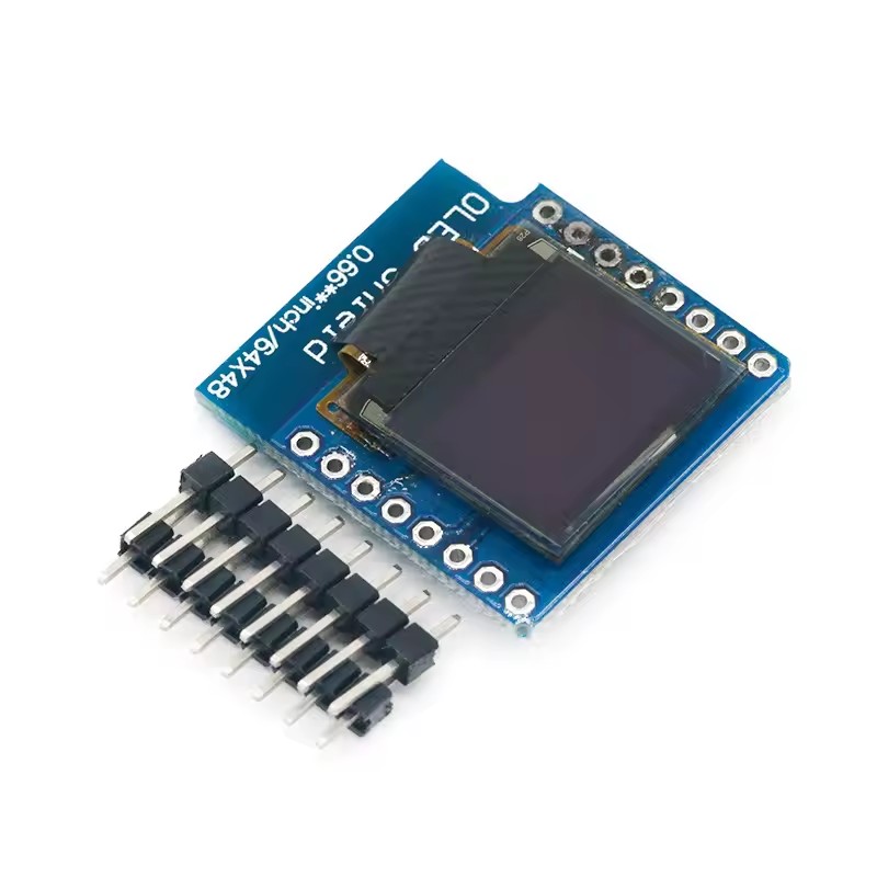 Wemos D1 Mini - شاشة OLED صغيرة مقاس 0.66 بوصة