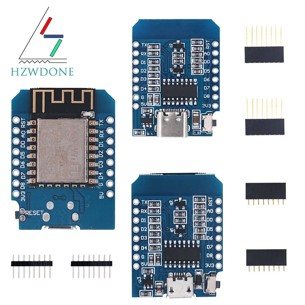 Type-C مايكرو USB D1 Mini Node - مراجعة Nodemcuv2 وسعره